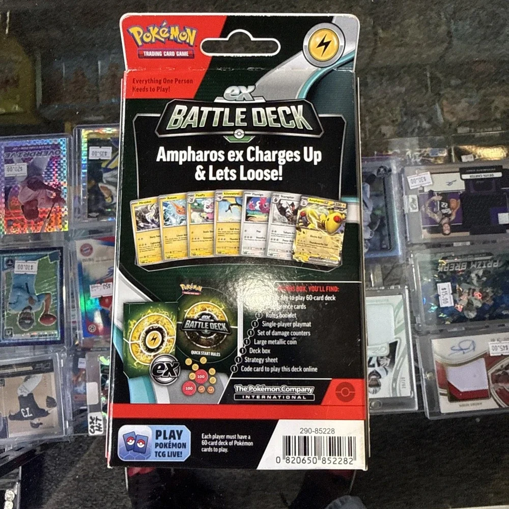 2023 EX BATTLE DECK POKÉMON TCG AMPHAROS EX PLAY LEVEL 1